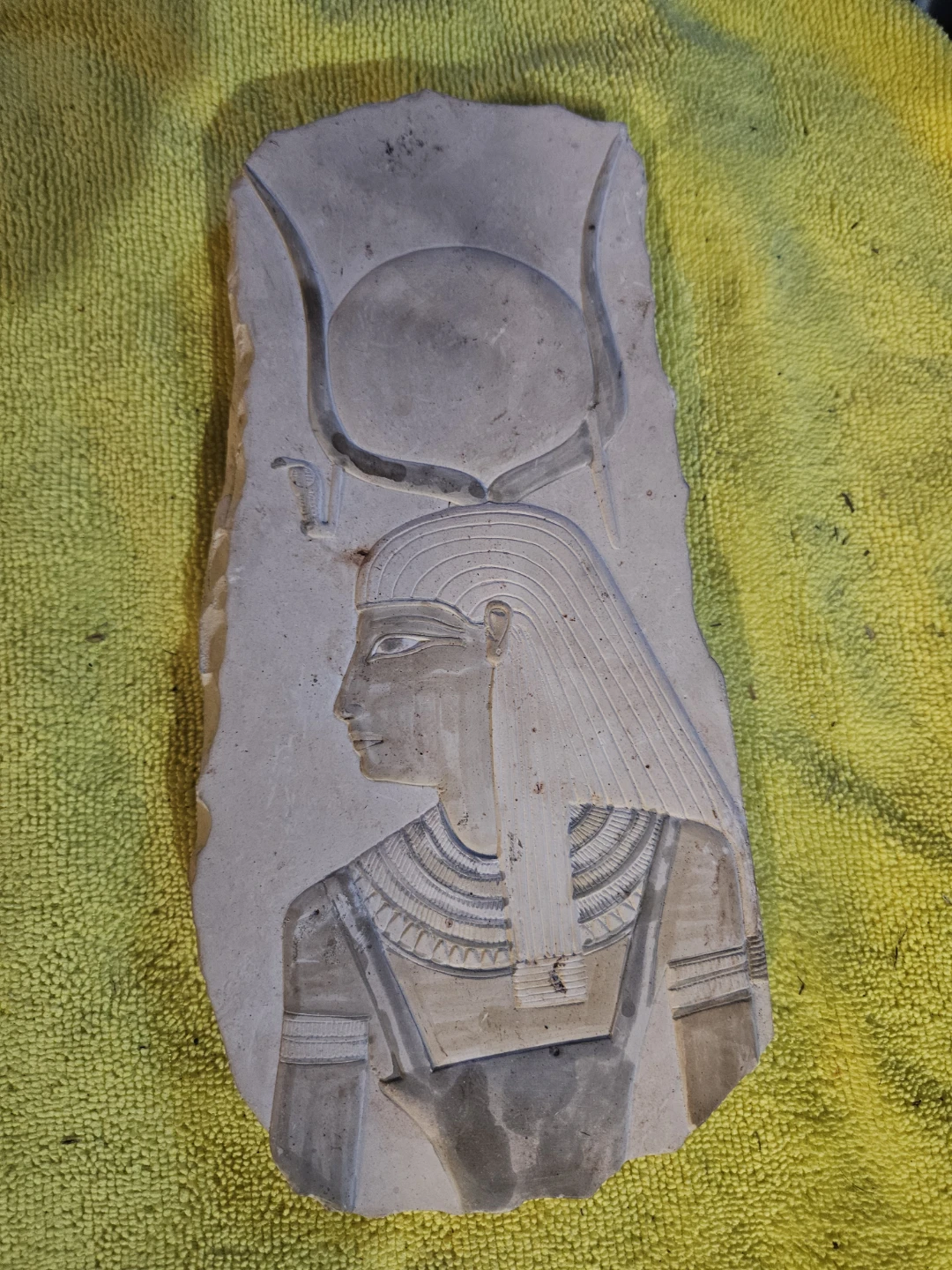 Stone Relief Carving of Egyptian Figure - photo 2