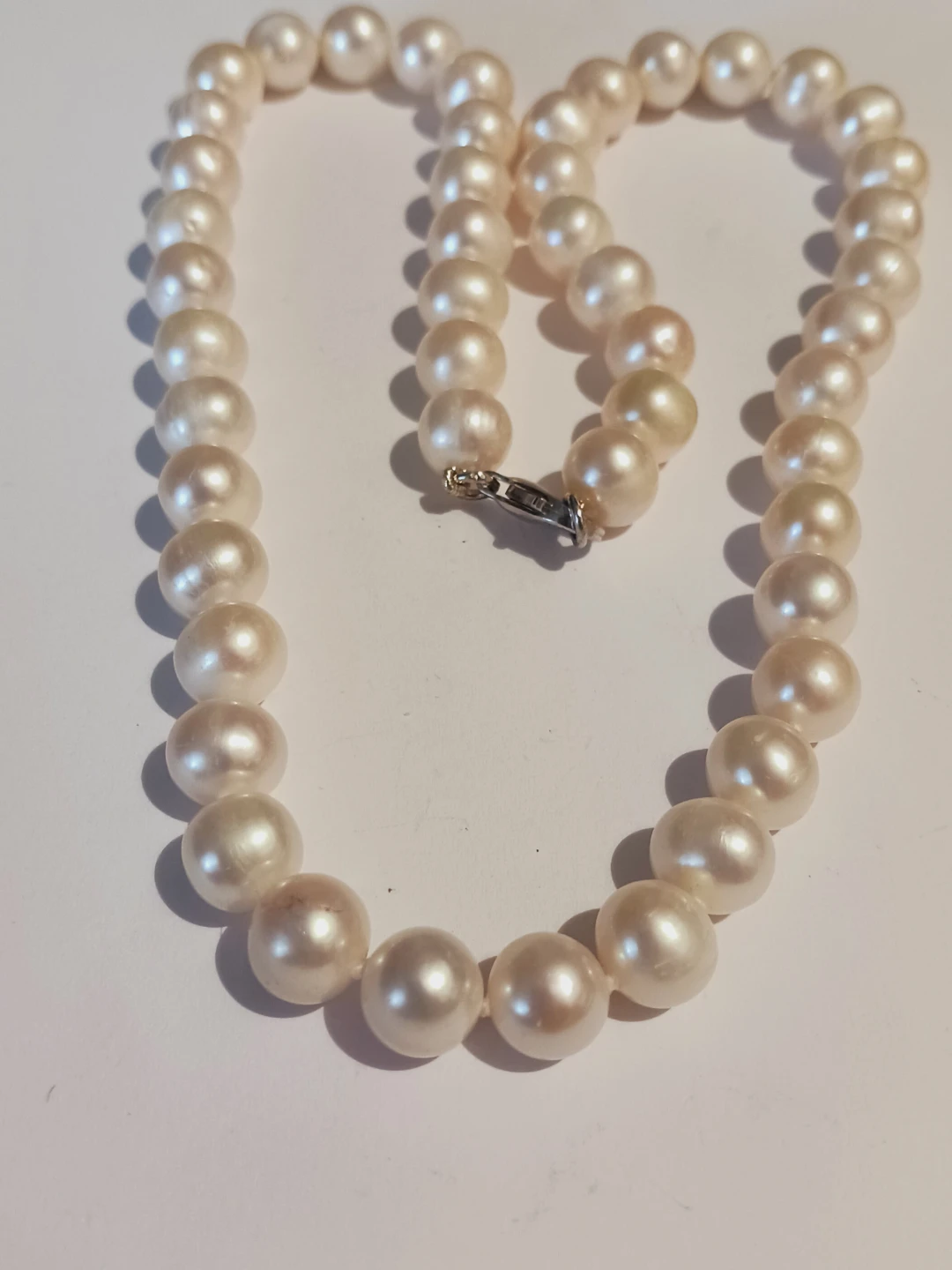 New! Sterling Silver 925 Cultured Freshwater Pearl Necklace