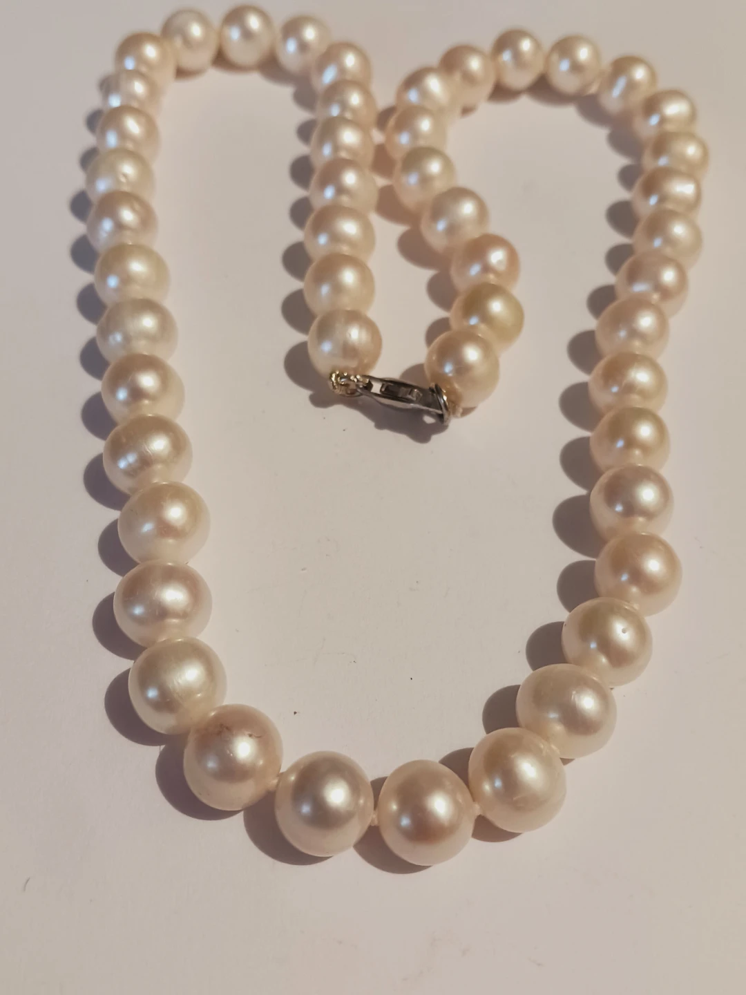 New! Sterling Silver 925 Cultured Freshwater Pearl Necklace - photo 2