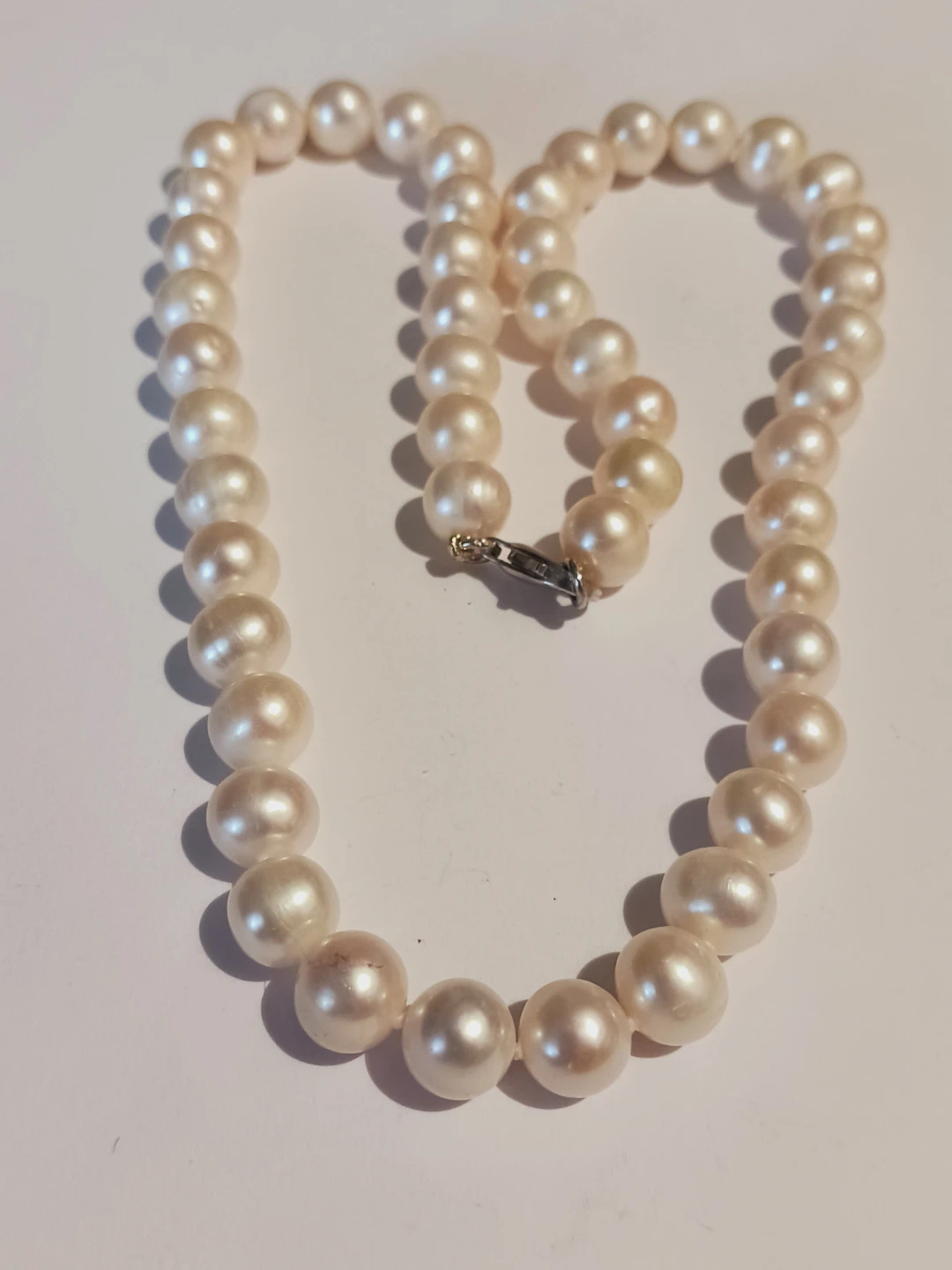 New! Sterling Silver 925 Cultured Freshwater Pearl Necklace - photo 3