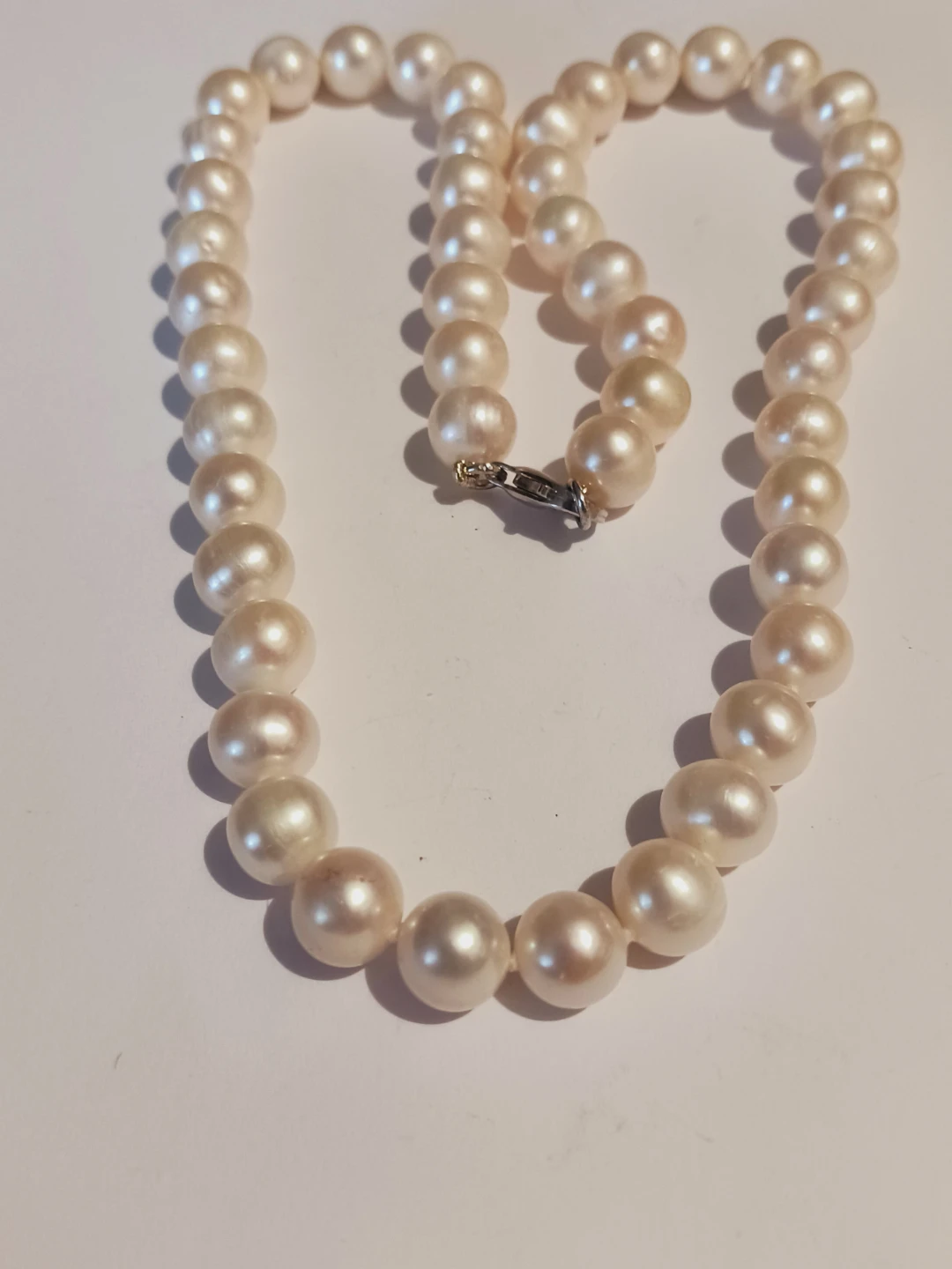 New! Sterling Silver 925 Cultured Freshwater Pearl Necklace - photo 4