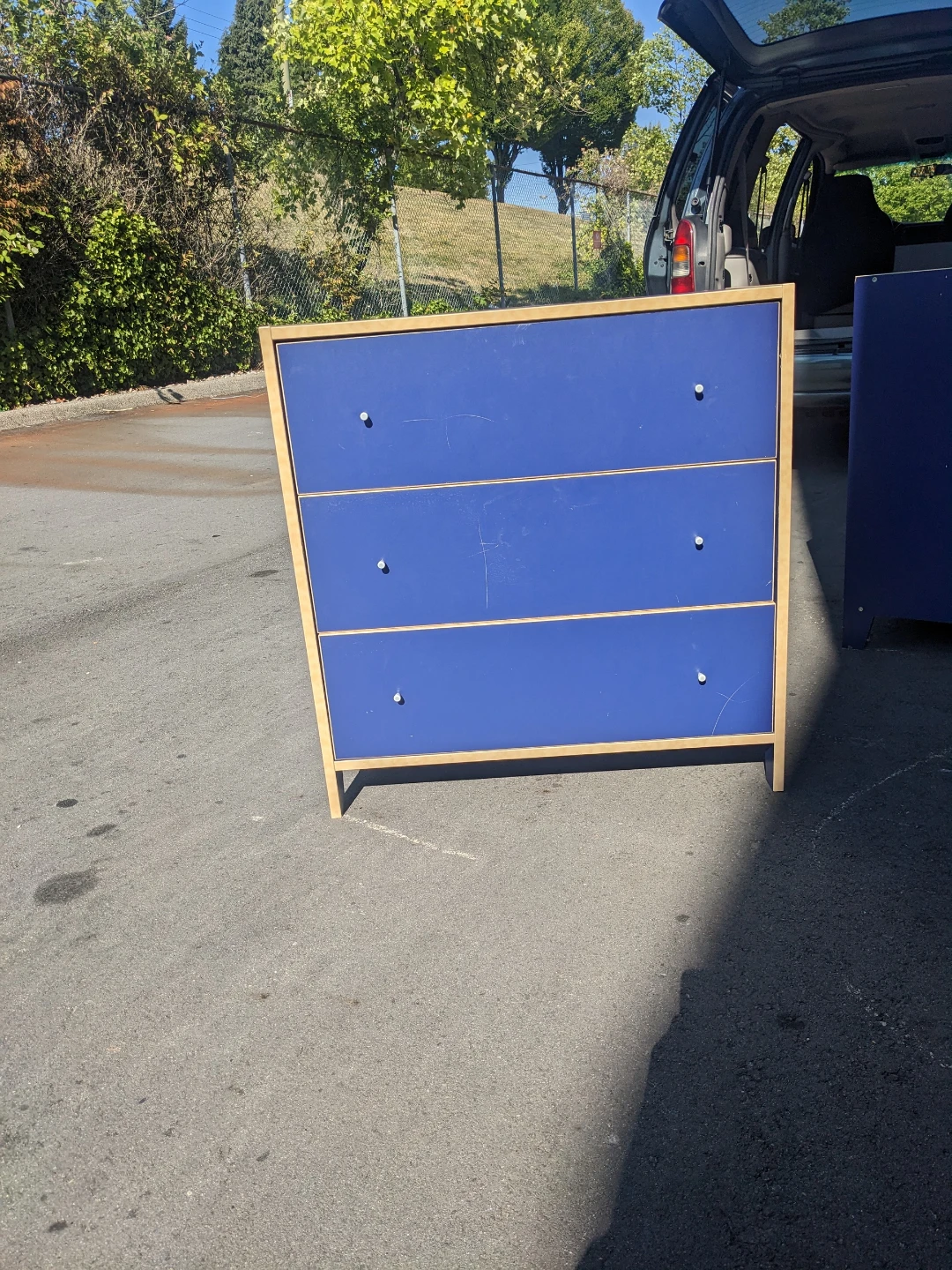 Blue 3-Drawer Dresser Ikea 30x27x17 inches delivery available