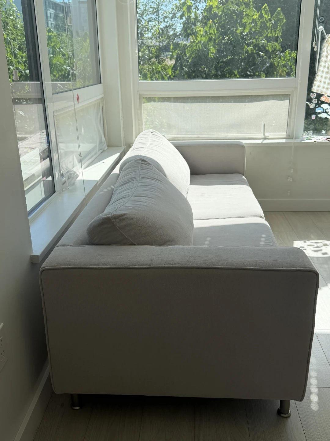 Light Grey 3-Seater Sofa - photo 3