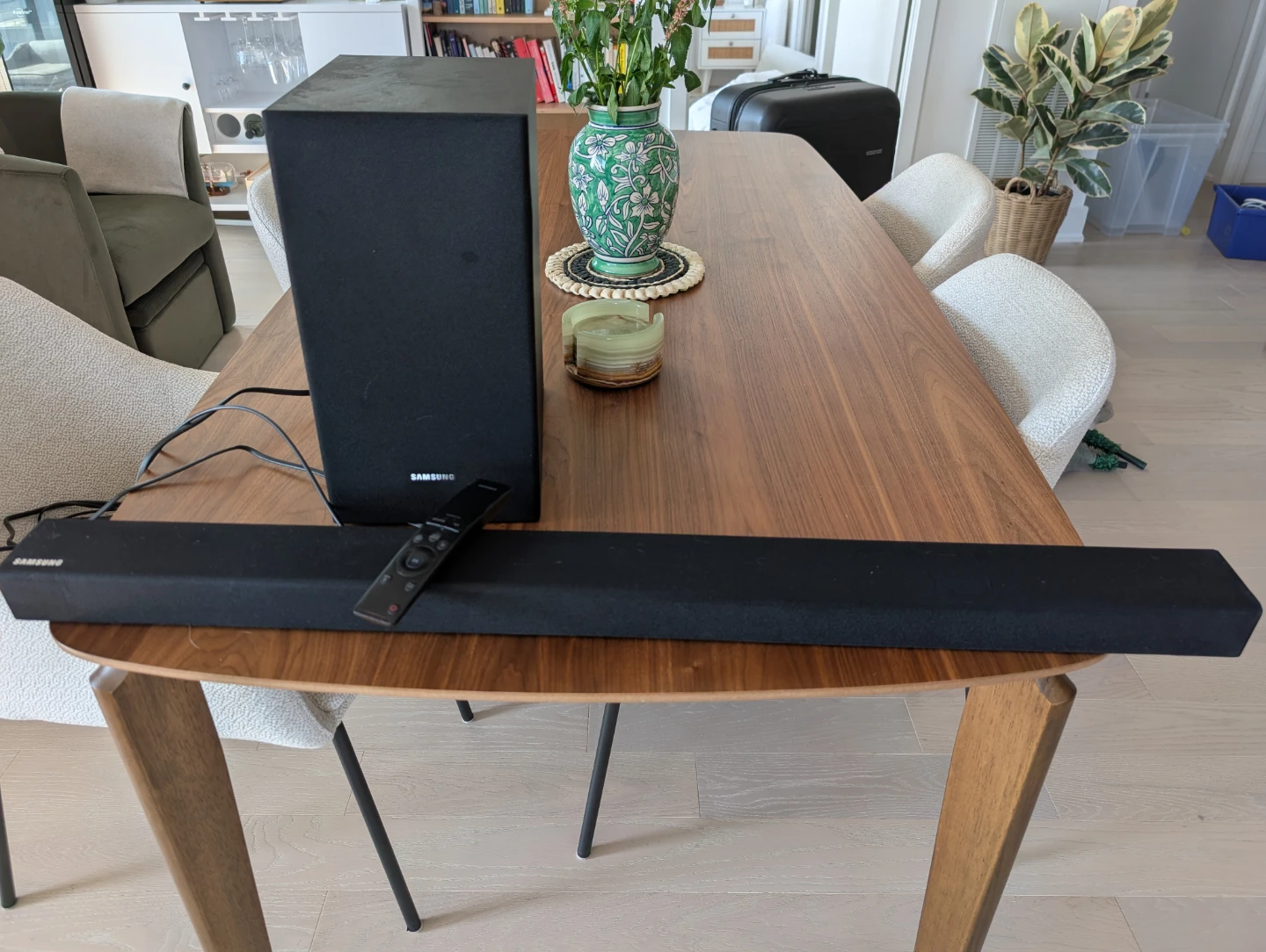 Samsung Soundbar and Subwoofer with Remote