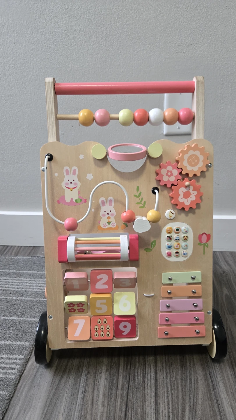 Wooden Activity Walker for Toddlers