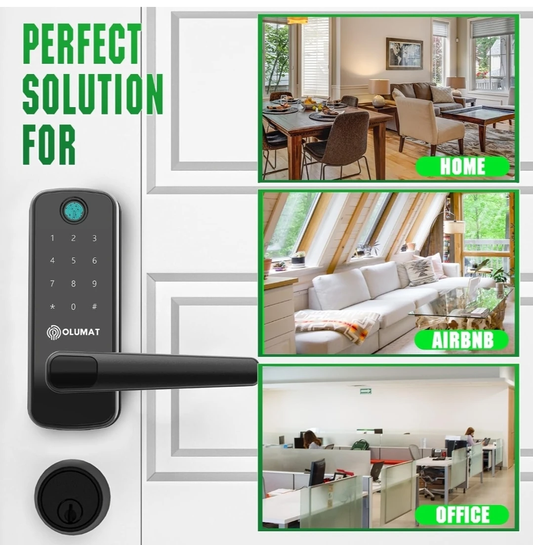 OLUMAT Smart Lock with Keypad and App Control - photo 2