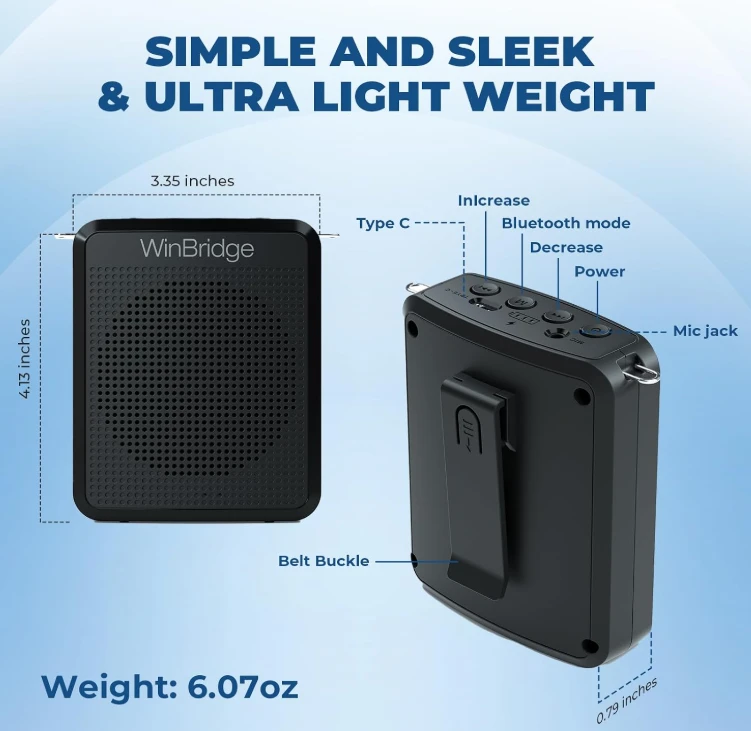 WinBridge Wireless Voice Amplifier with Headset Mic - photo 5