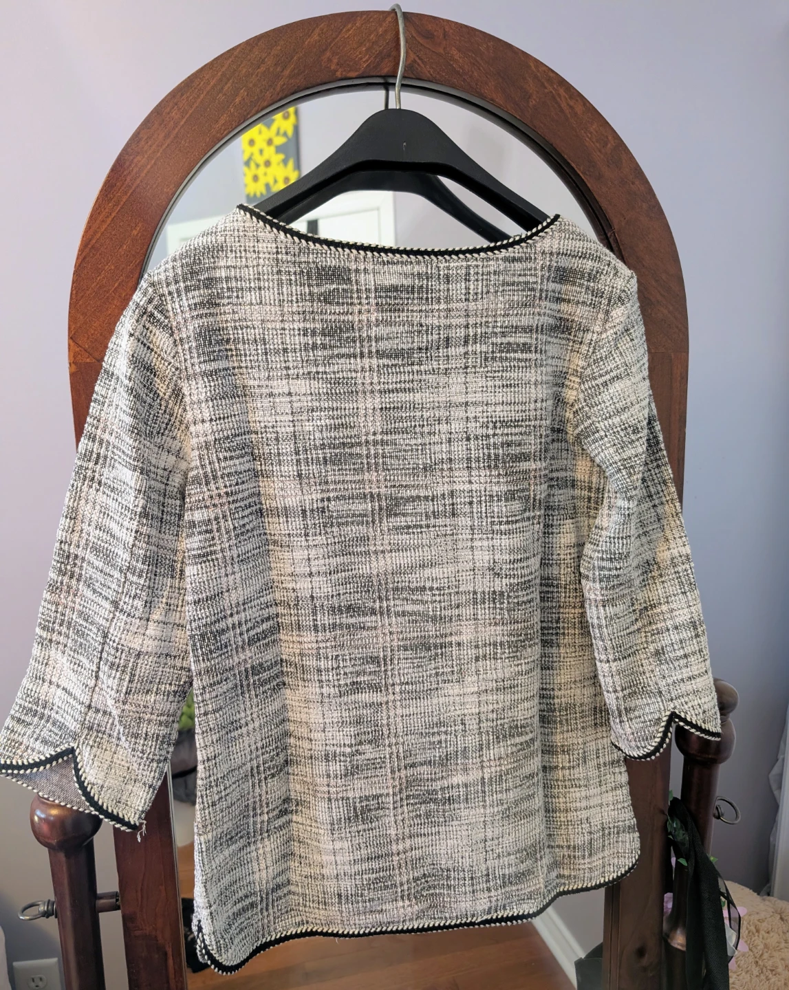 Textured 3/4 Sleeve Top - photo 2