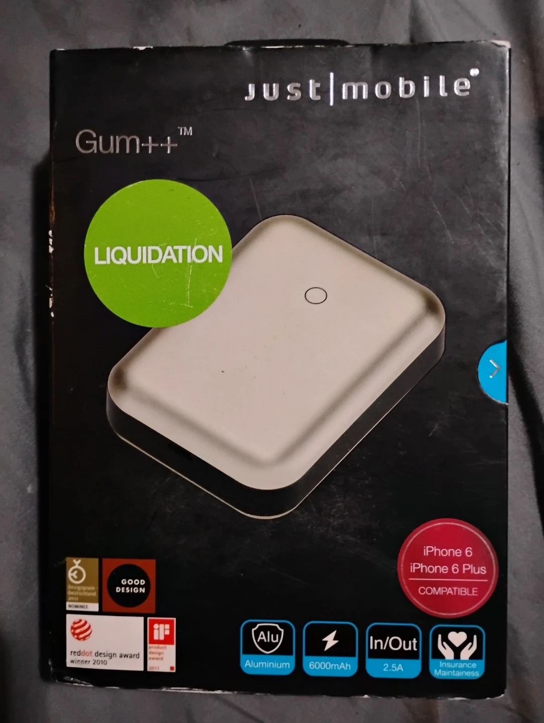 Just Mobile Gum++ Power Bank 6000mAh