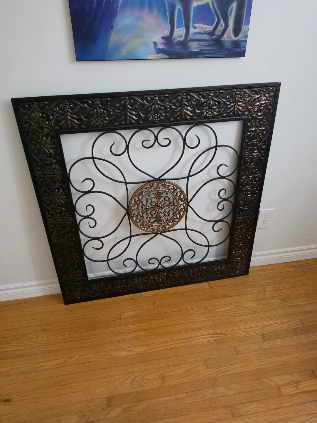 Decorative Metal Wall Art Square Frame - photo 2