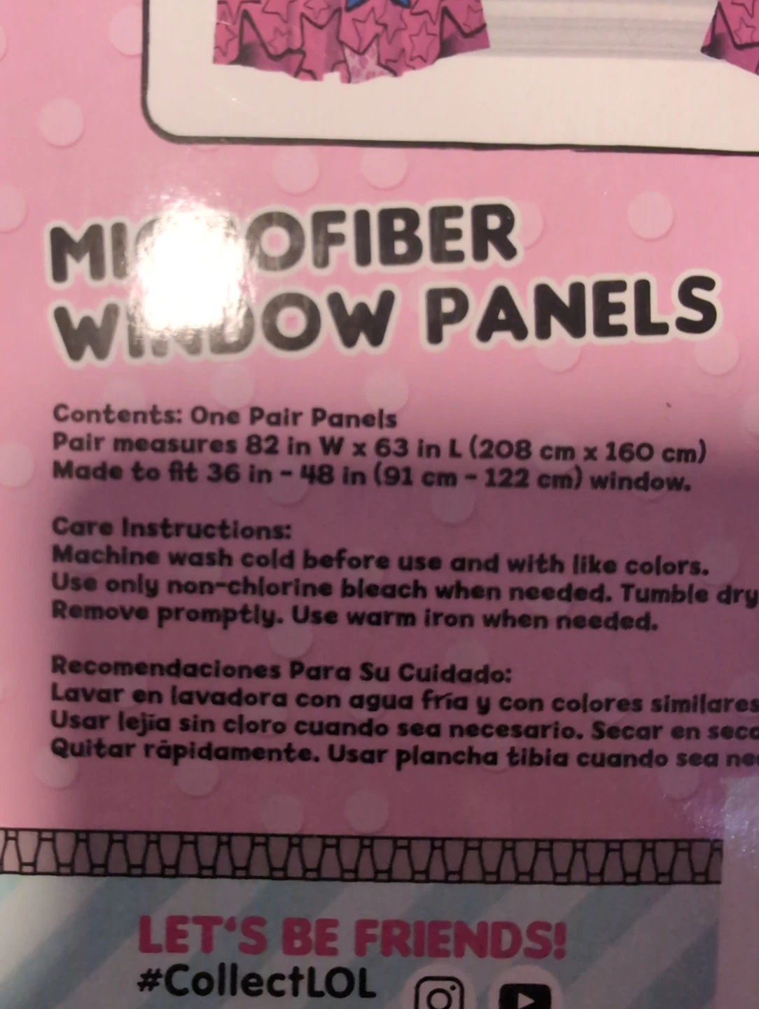 LOL Surprise Microfiber Window Panels - photo 3
