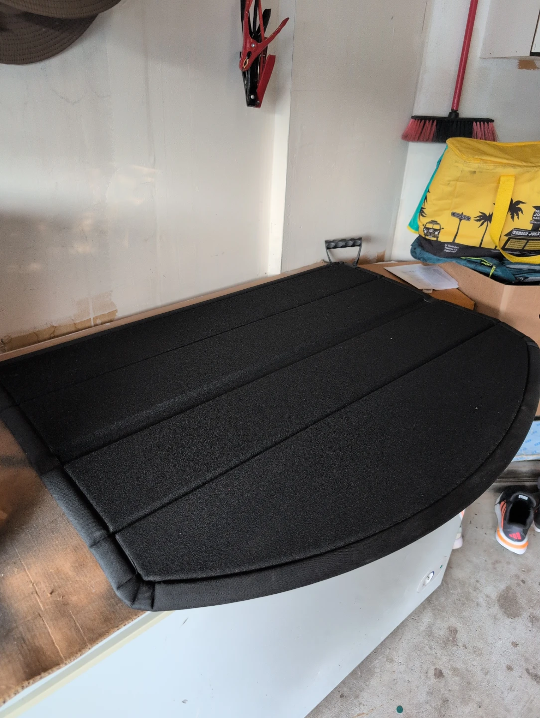 Stock Black Padded Cargo Liner Mat for model Y