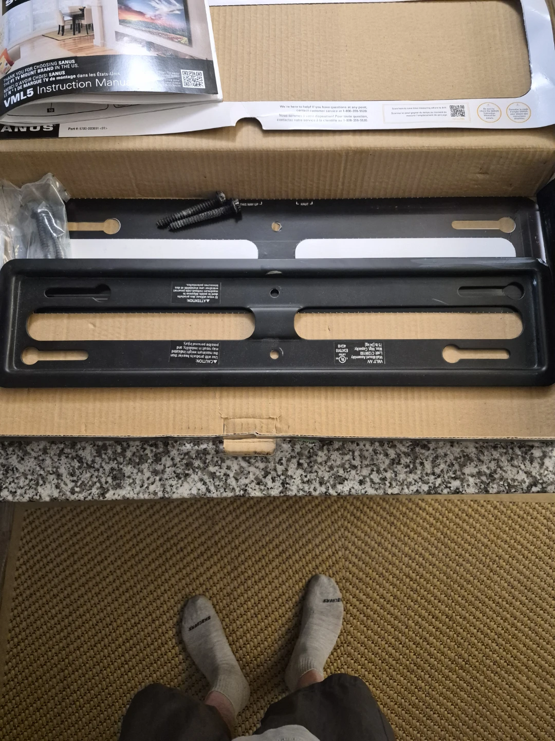 SANUS Fixed-Position TV Wall Mount VML5 40"-50" - photo 3