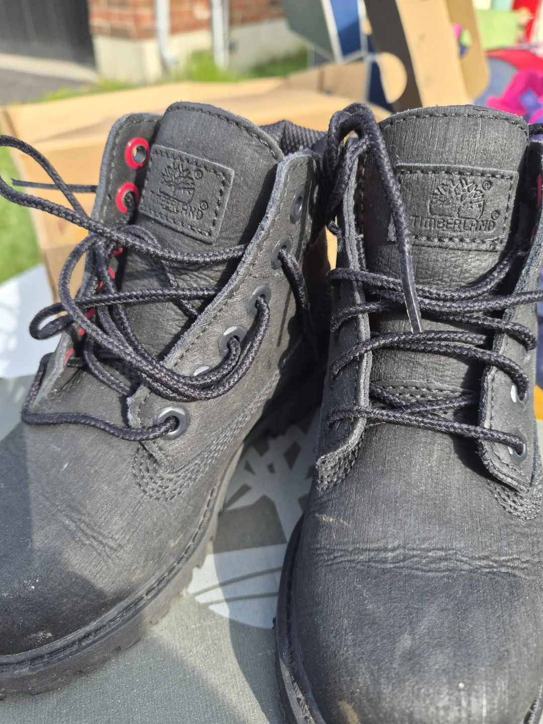 Timberland Black Leather Boots