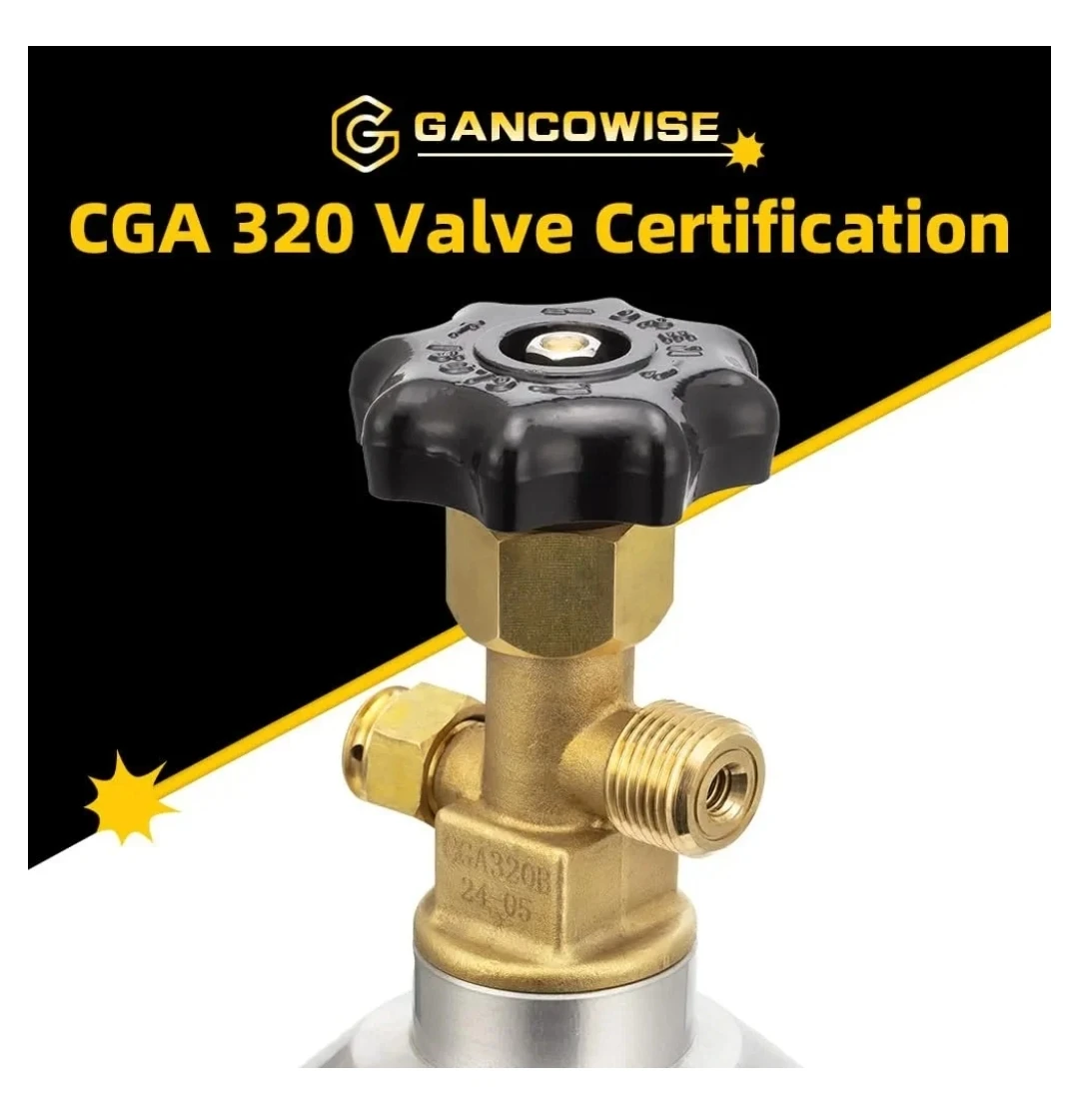 20lb Aluminum CO2 Tank with CGA 320 Valve - photo 3