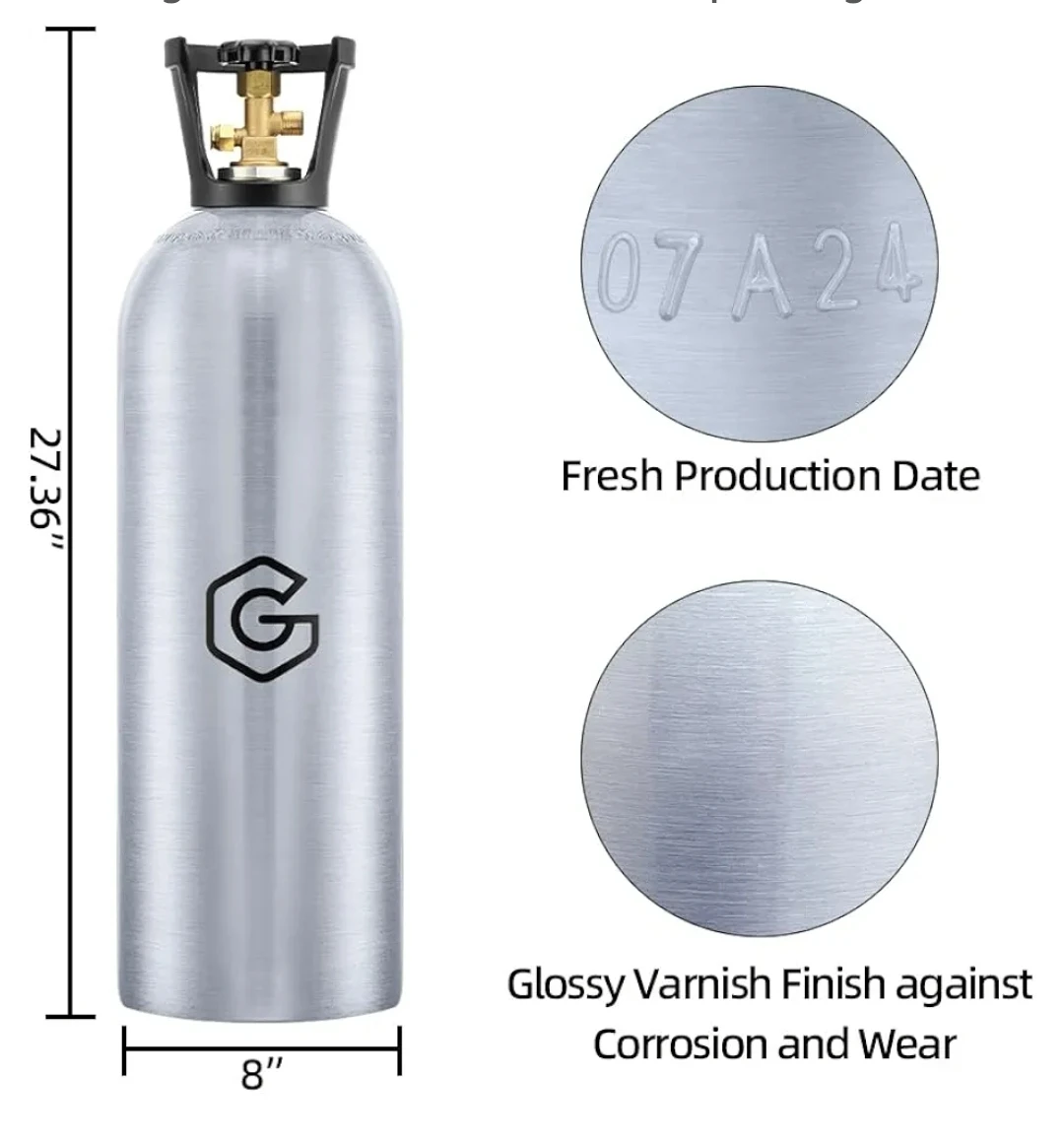 20lb Aluminum CO2 Tank with CGA 320 Valve - photo 5