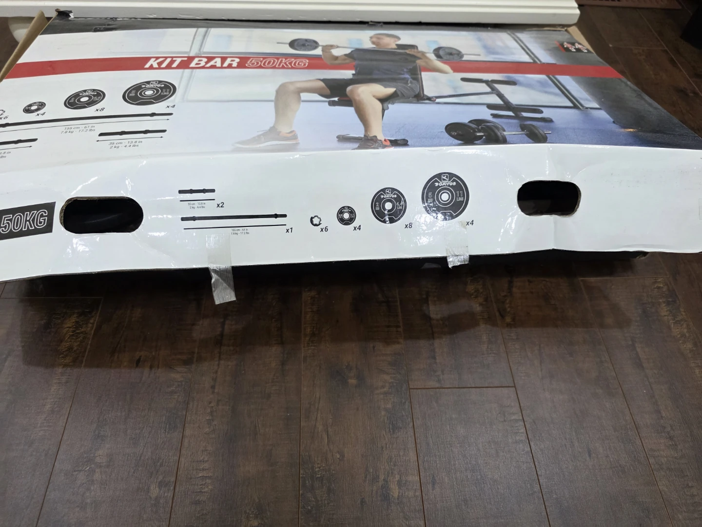 Domyos 50kg Weight Barbell Kit - photo 2