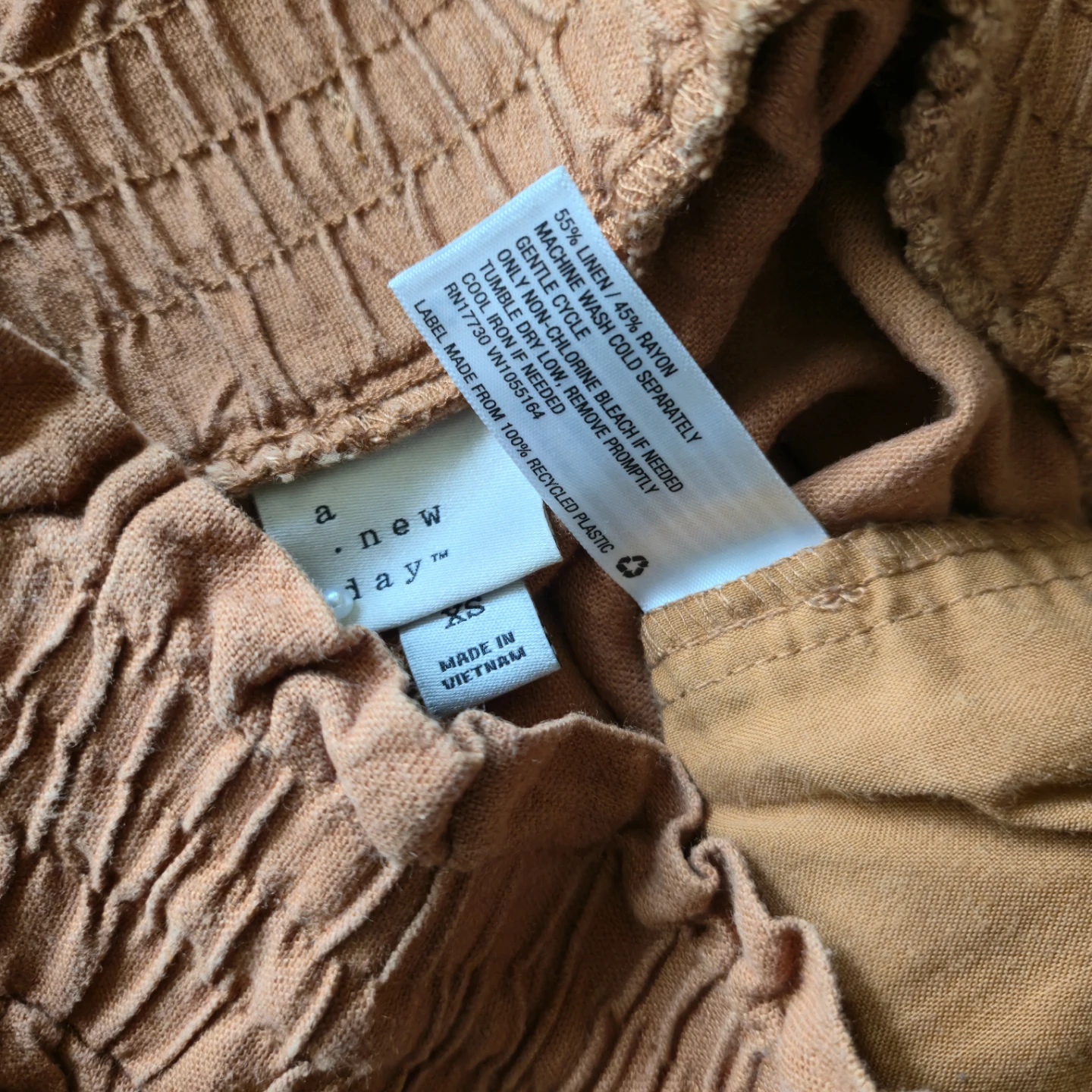 A New Day Paperbag Waist Shorts - XS - Rust Orange - photo 5