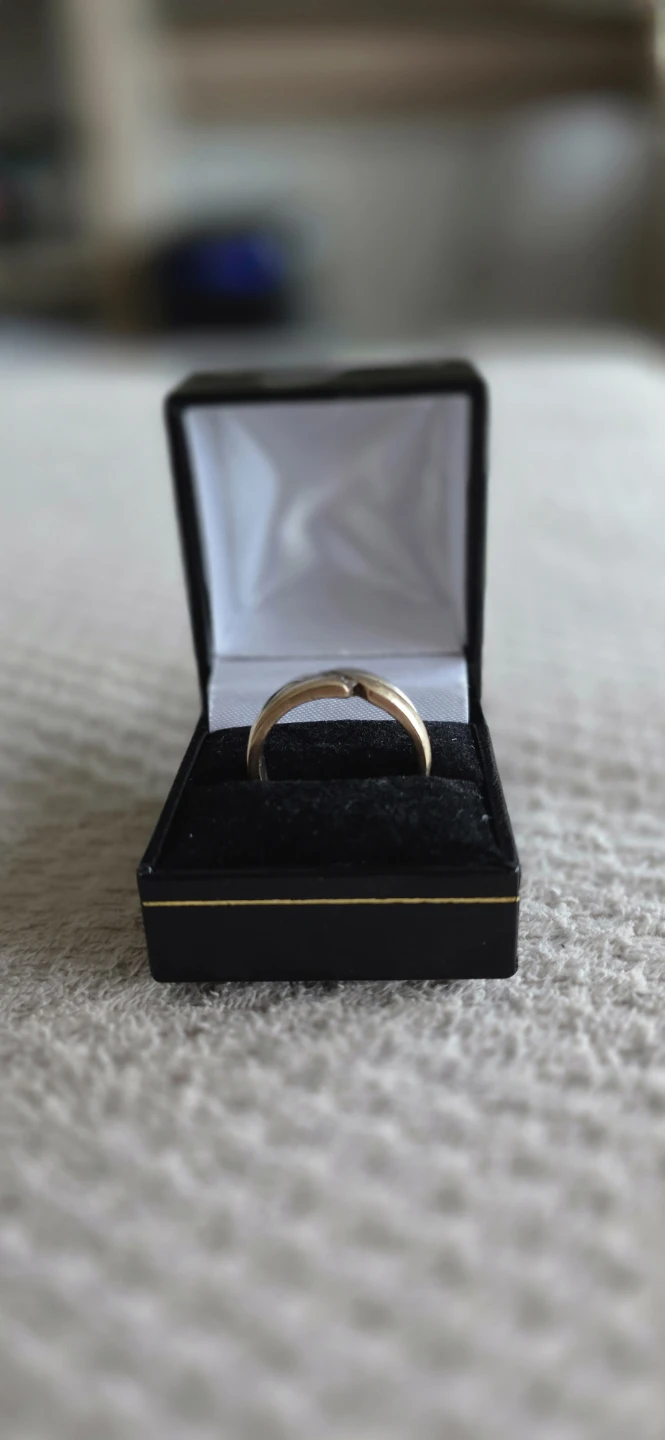 Gold and diamond ring