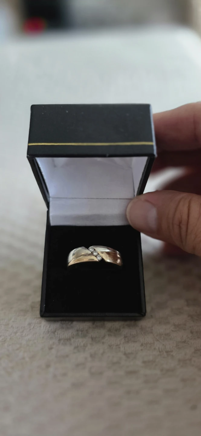 Gold and diamond ring - photo 3