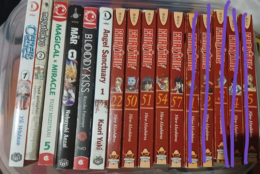Collection of Manga Volumes