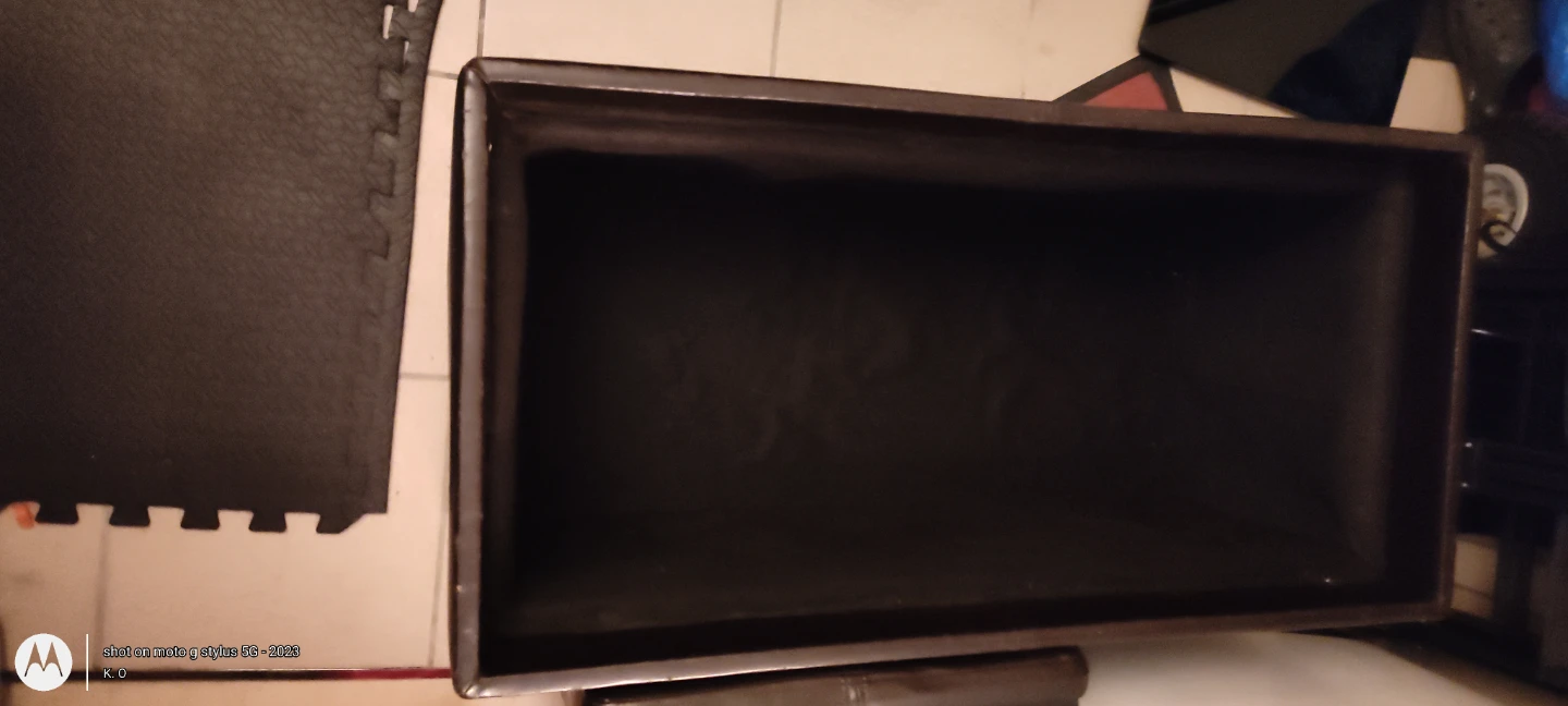 FREE Black Storage Ottoman Bench – Dual Flip-Top Trays (As-Is) - photo 4