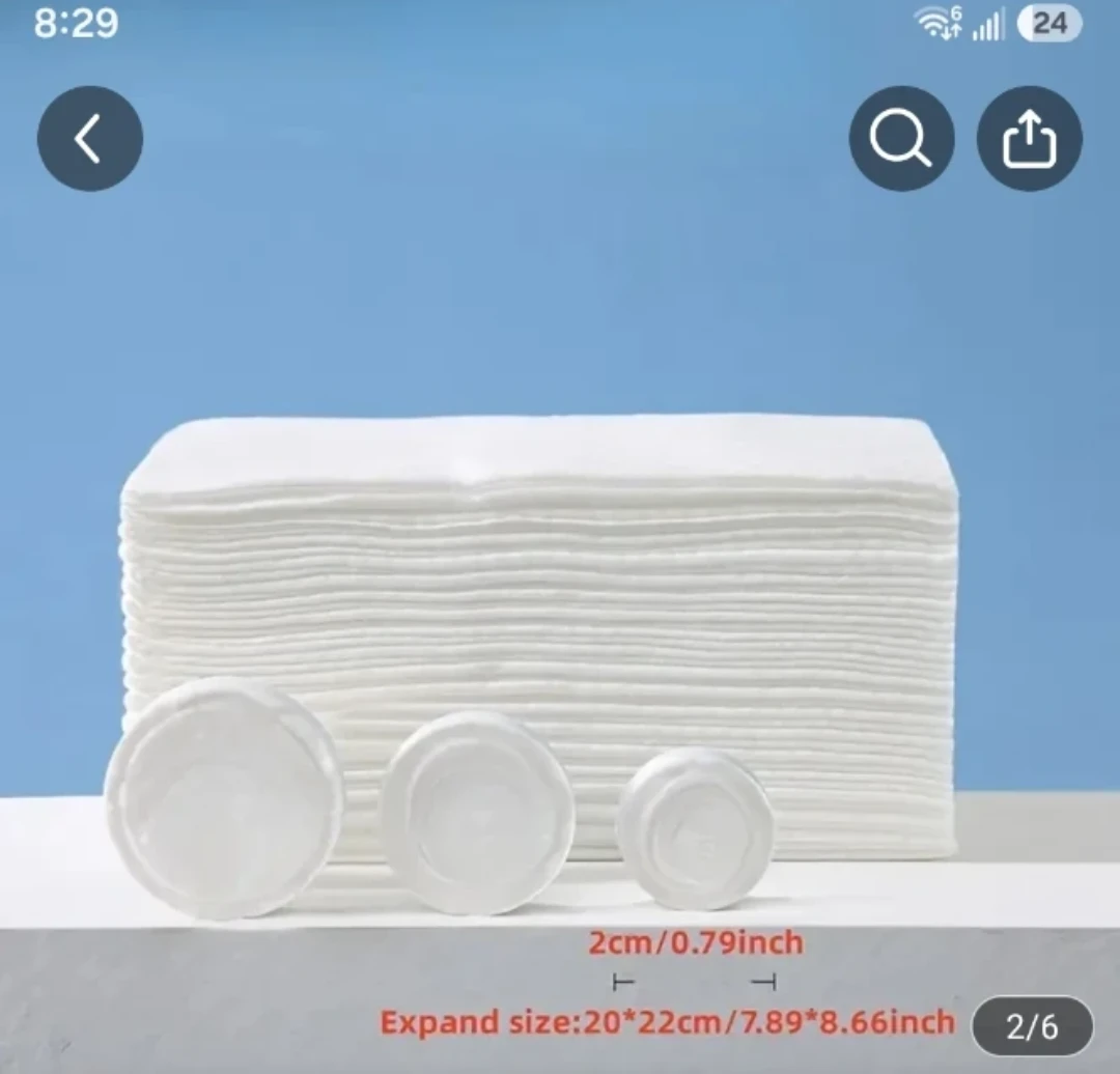 Set of 10 mini Compressed  travel towel. - photo 4