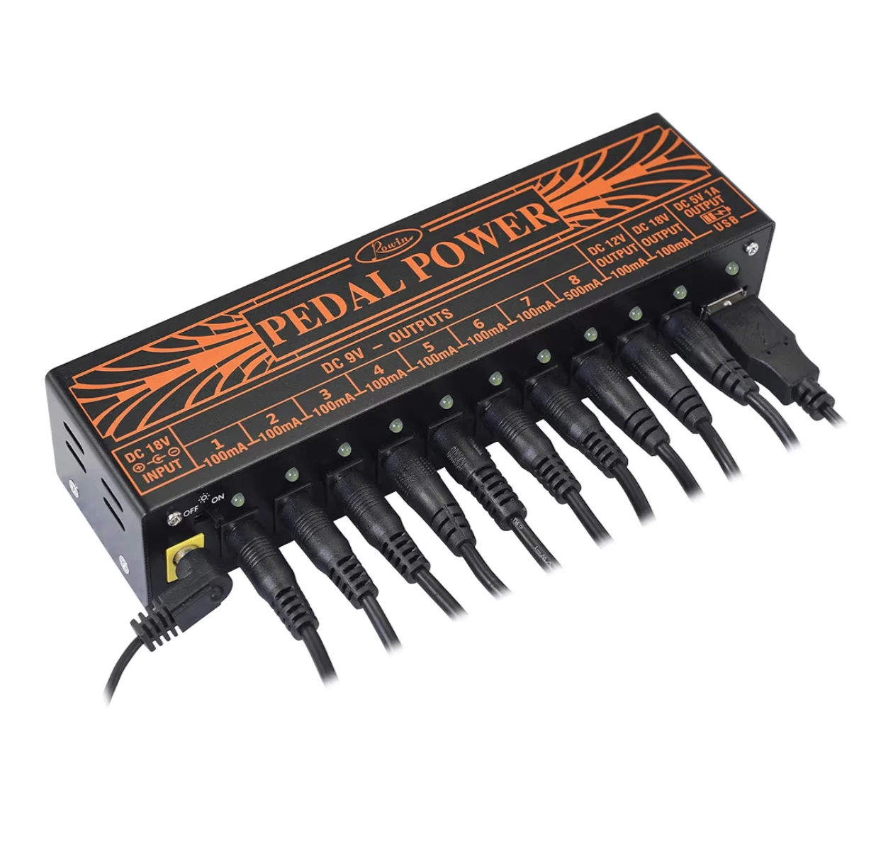 ROWIN Pedal Power Supply for Guitar Pedals - photo 4
