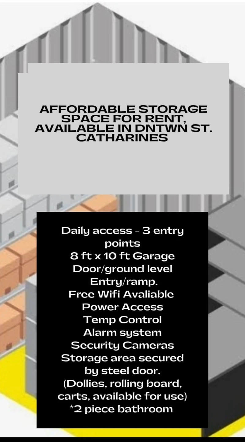 Affordable Storage Space for Rent - Dntwn St. Catharines