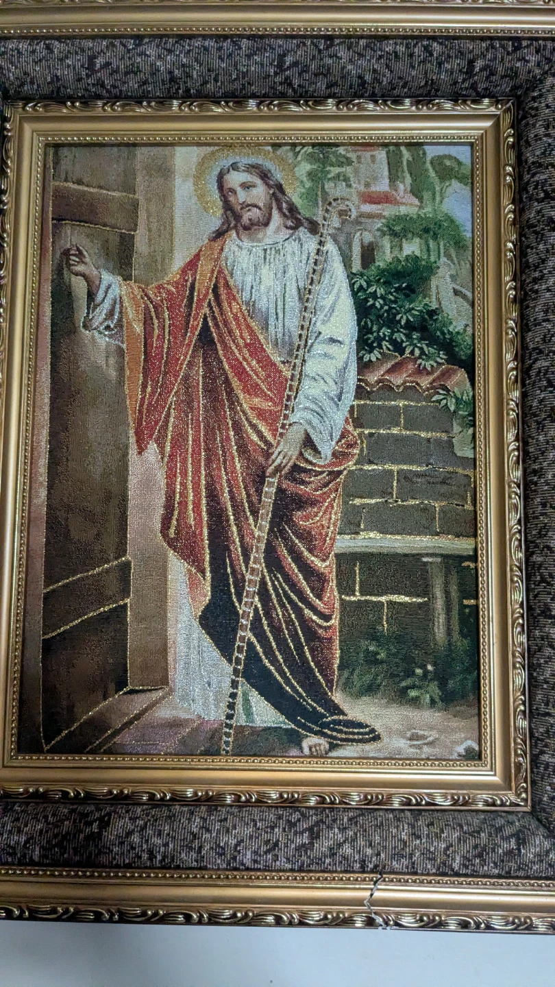 Framed Jesus Tapestry Art
