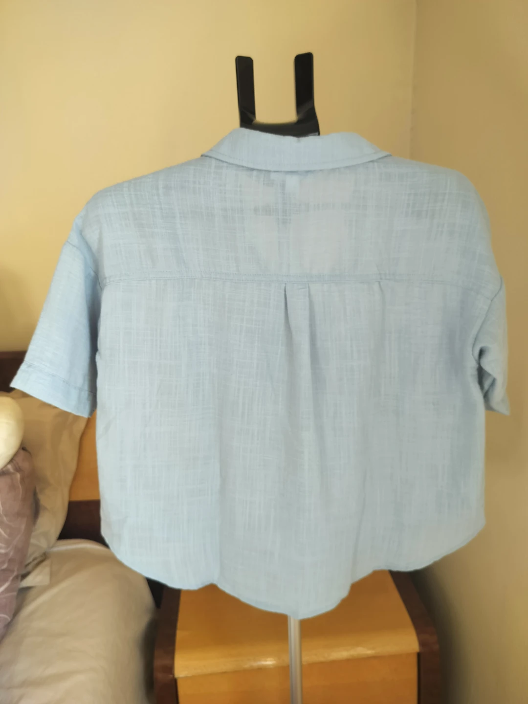 NEW" Light Blue Button-Up Shirt. Size S - photo 5