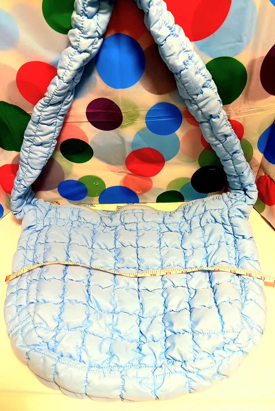 👜Light Blue Quilted Shoulder Bag👜