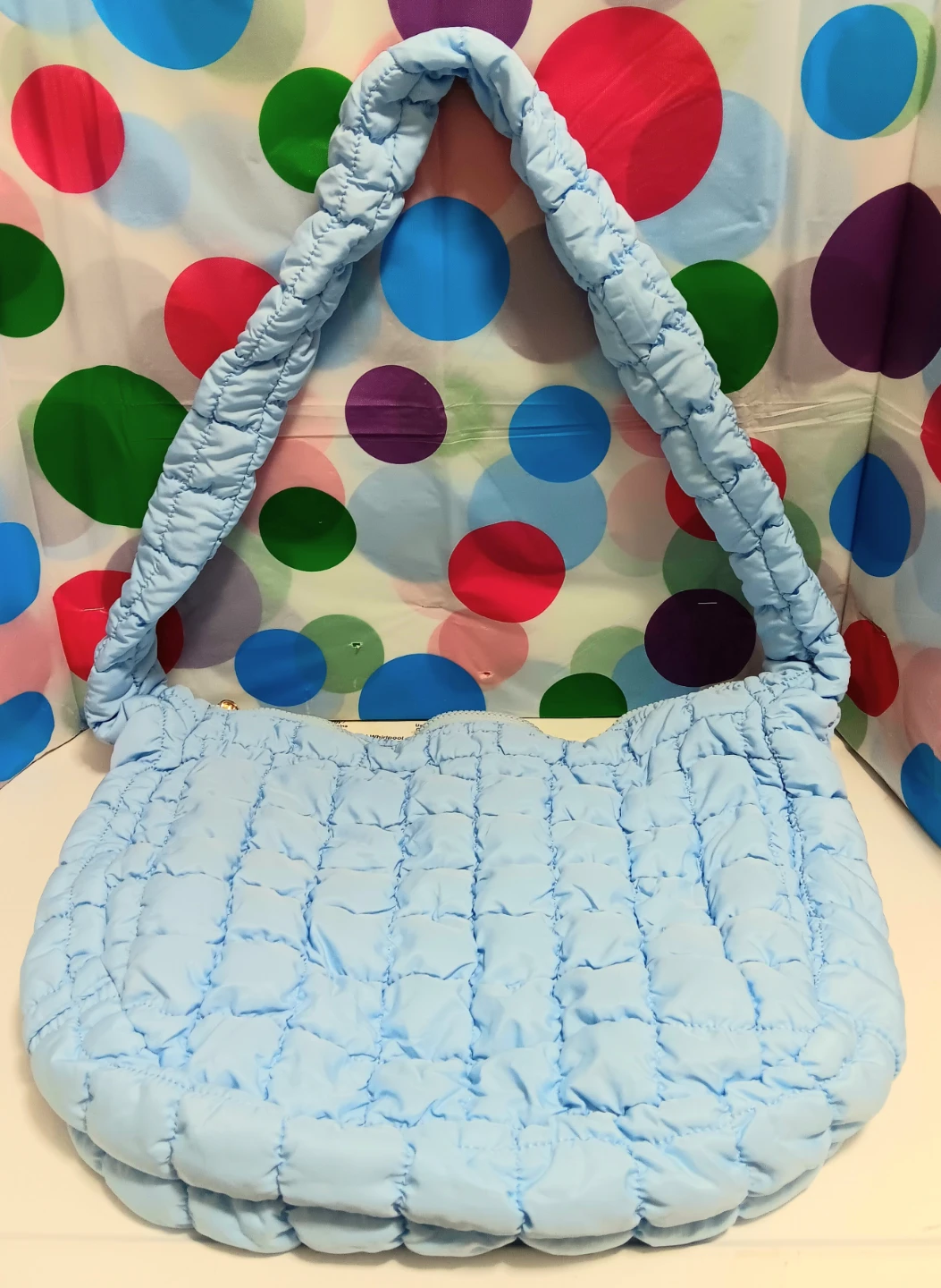 👜Light Blue Quilted Shoulder Bag👜 - photo 2