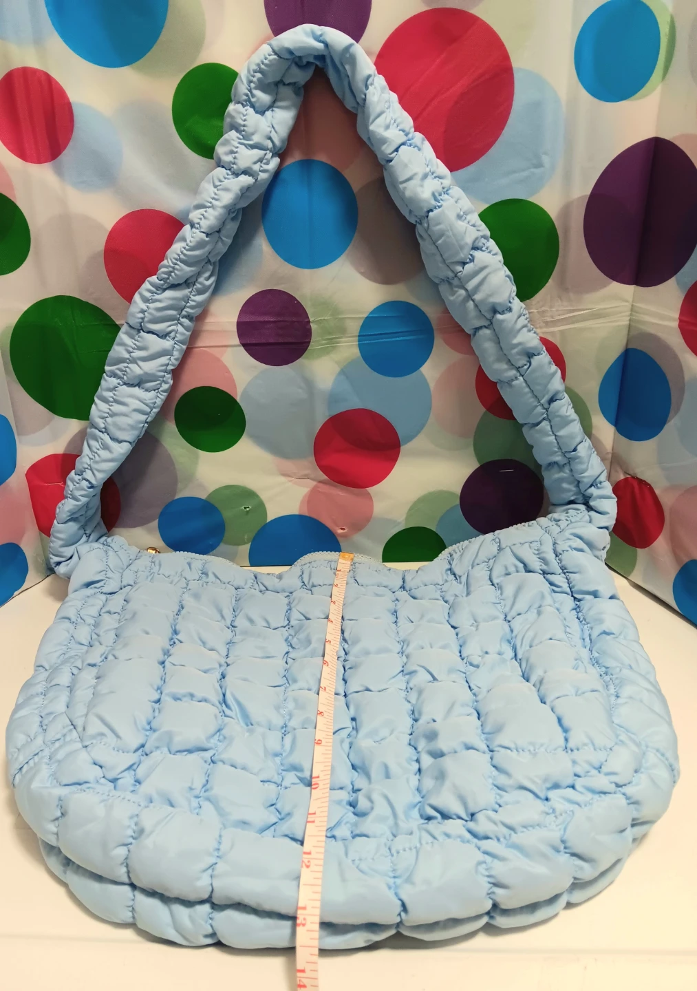 👜Light Blue Quilted Shoulder Bag👜 - photo 3