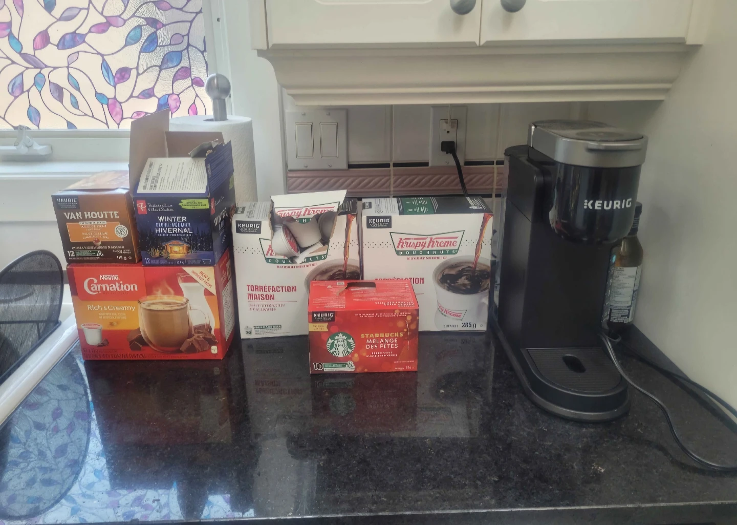 Keurig K-Crema Coffee & Espresso Maker + Huge Pod Bundle!
