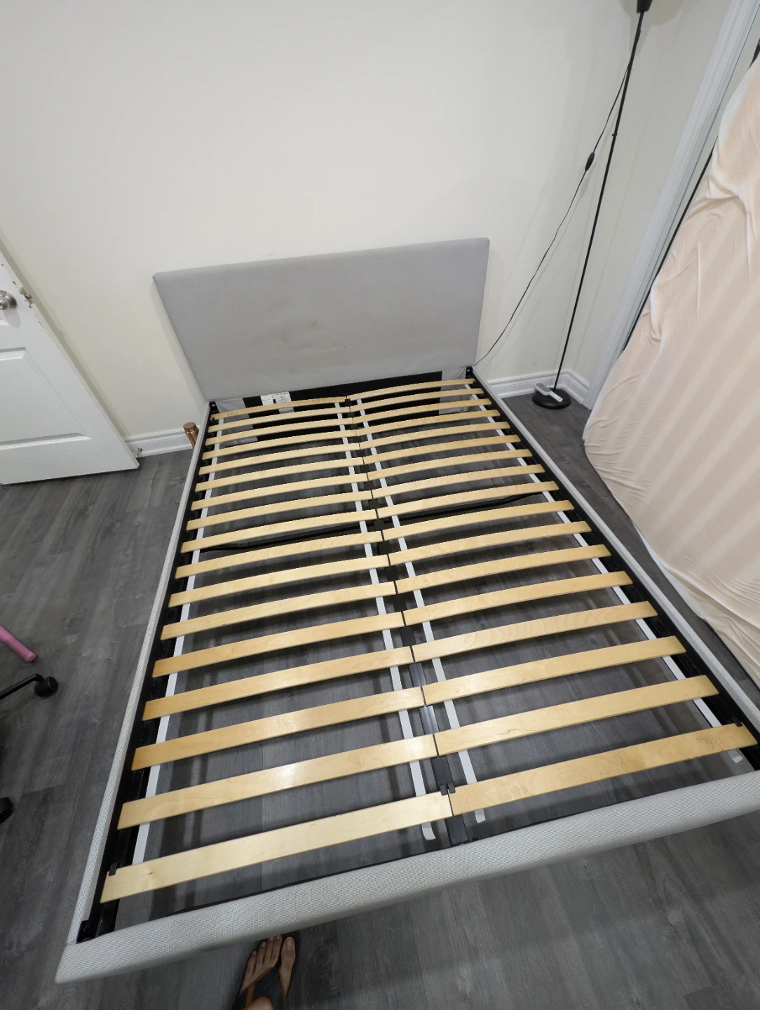 Queen Bed Frame + Soft Memory Foam Mattress — Great Condition! - photo 4