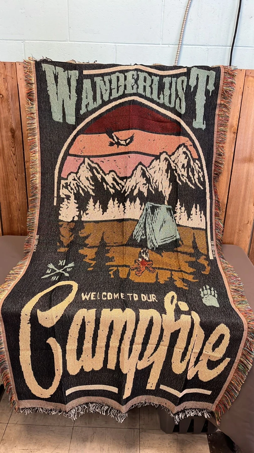 Wanderlust Campfire Woven Blanket - photo 2