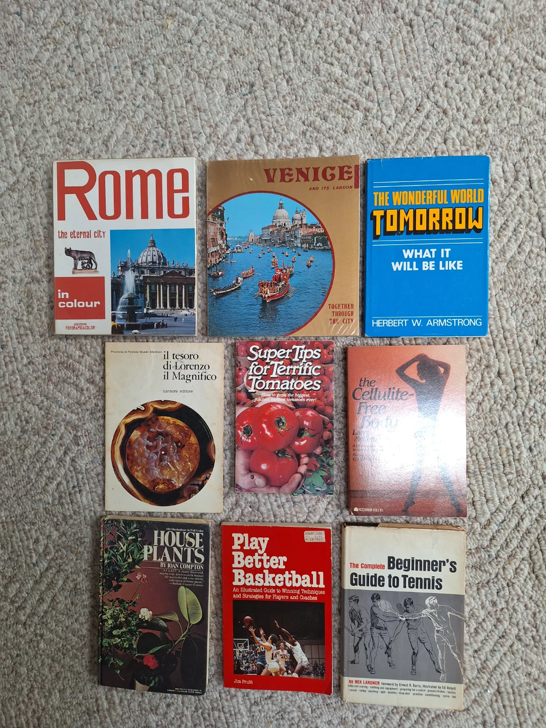 Rome, Venice, and The Wonderful World Tomorrow Books