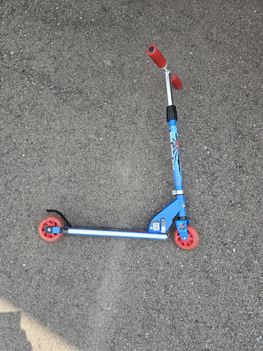 Blue Spiderman Kids Scooter