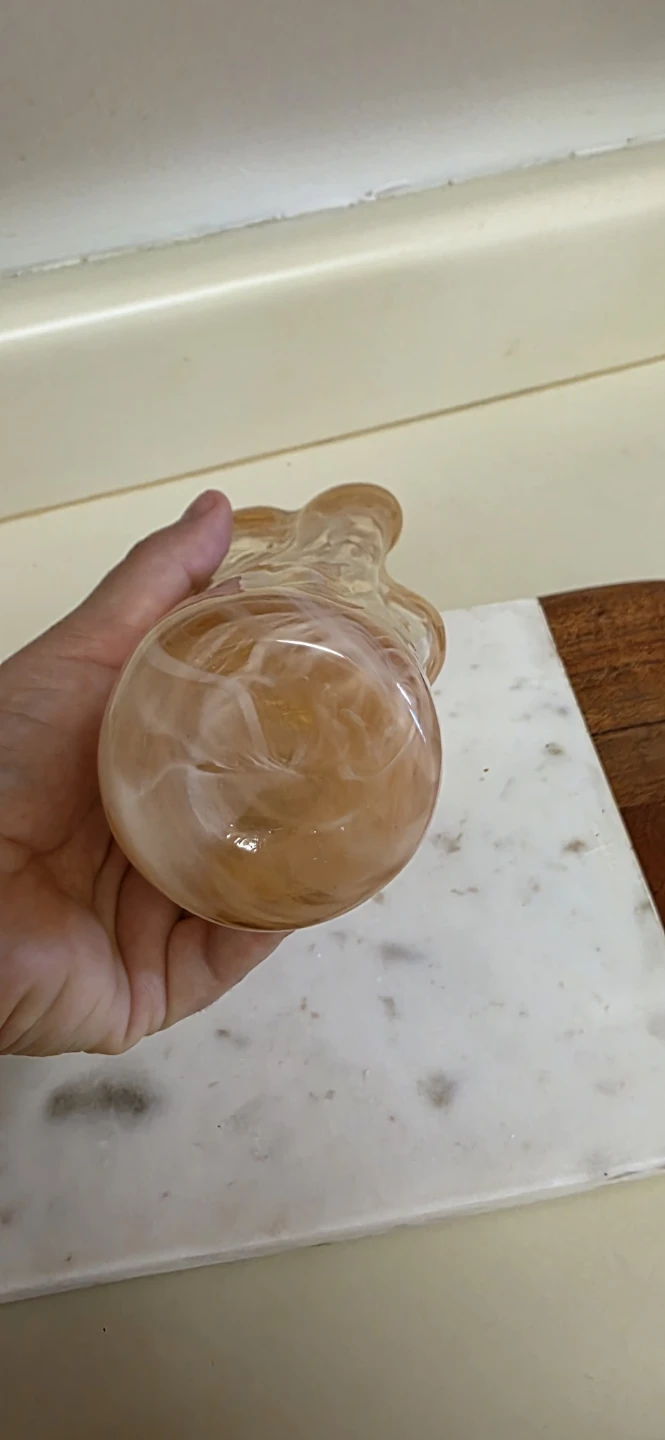 Orange Swirl Glass Vase ( Murano Glass) - photo 5