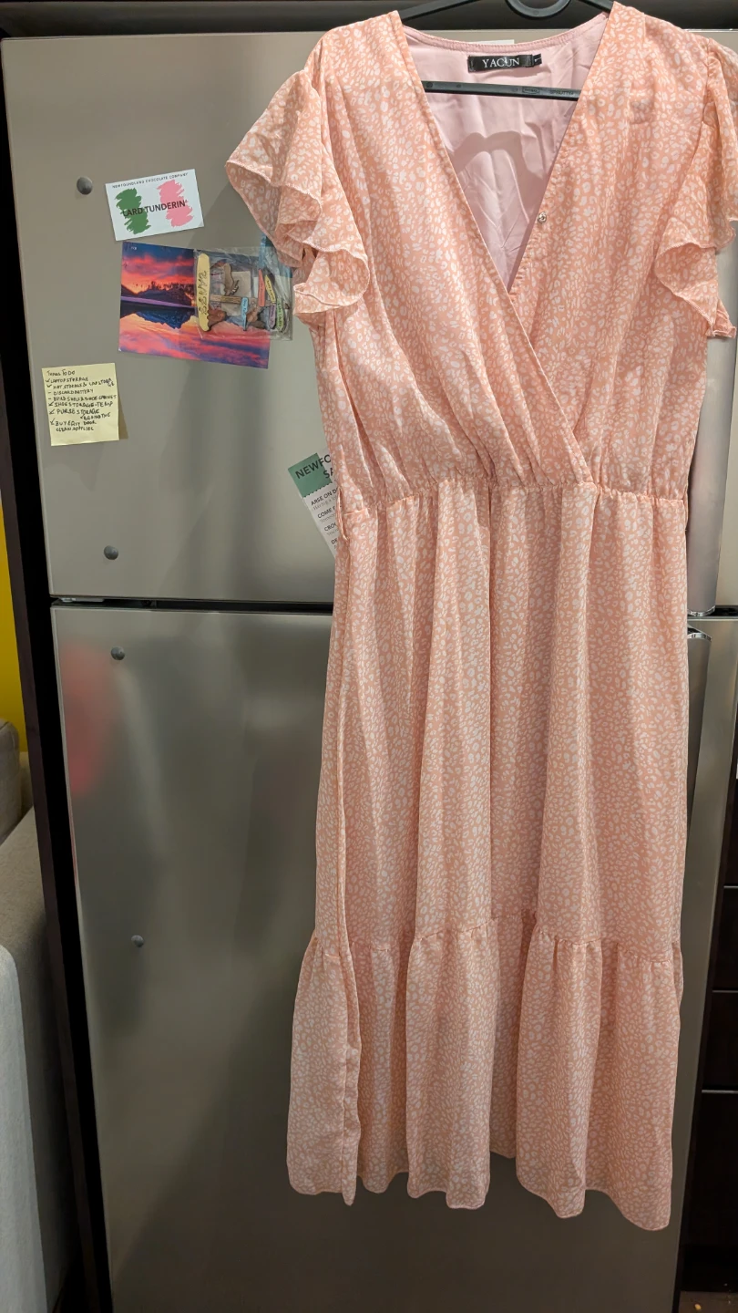 Beautiful baby pink Summer Dress Work casual wear sundress - photo 2
