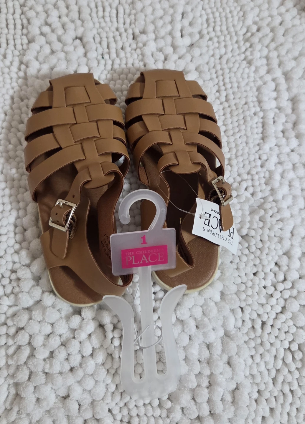 The Children's Place Brown Woven Sandals