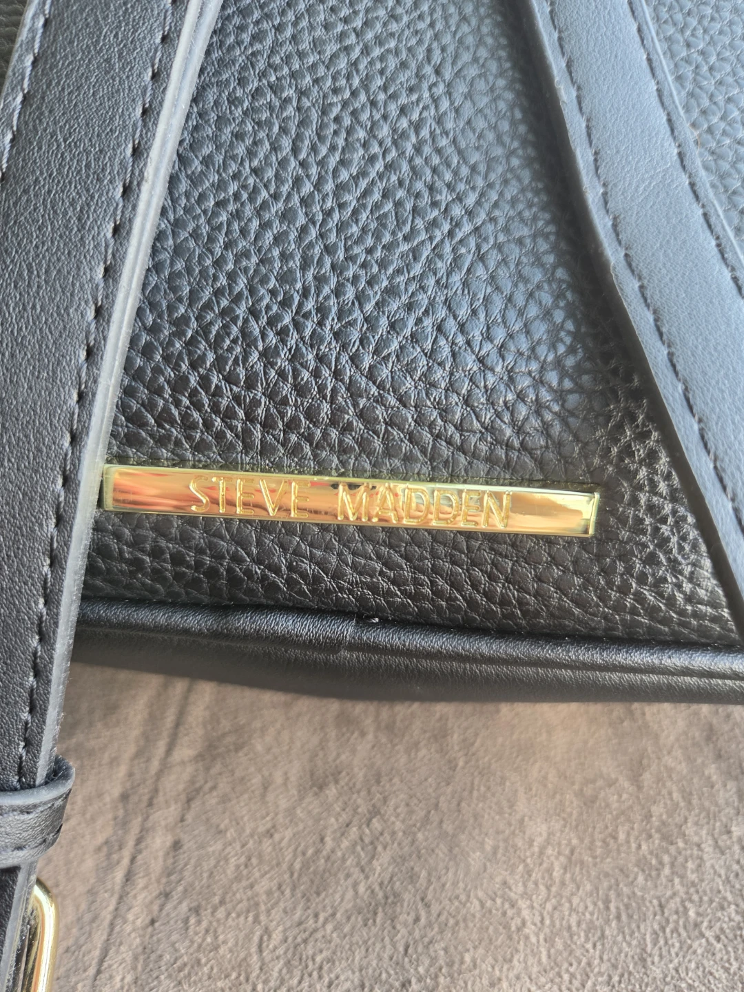 Steve Madden Black Faux Leather Backpack - photo 4