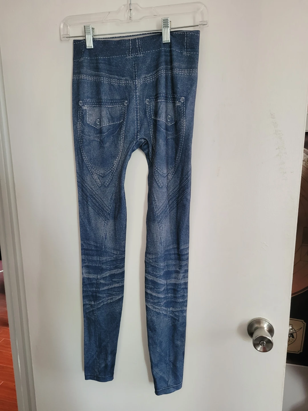 Blue Denim Print Jeggings - photo 2