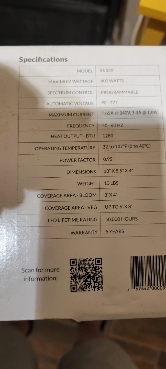 California Lightworks SolarSystem 550 Commercial LED Grow Light - photo 2
