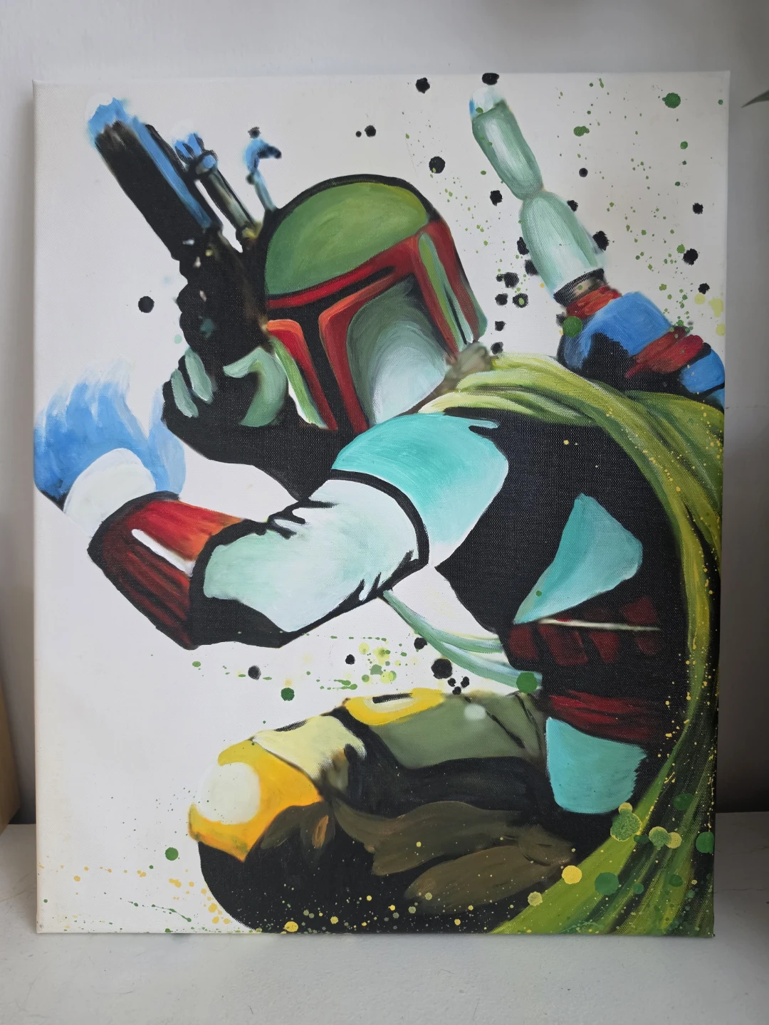 Star Wars Boba Fett ORIGINAL Painting