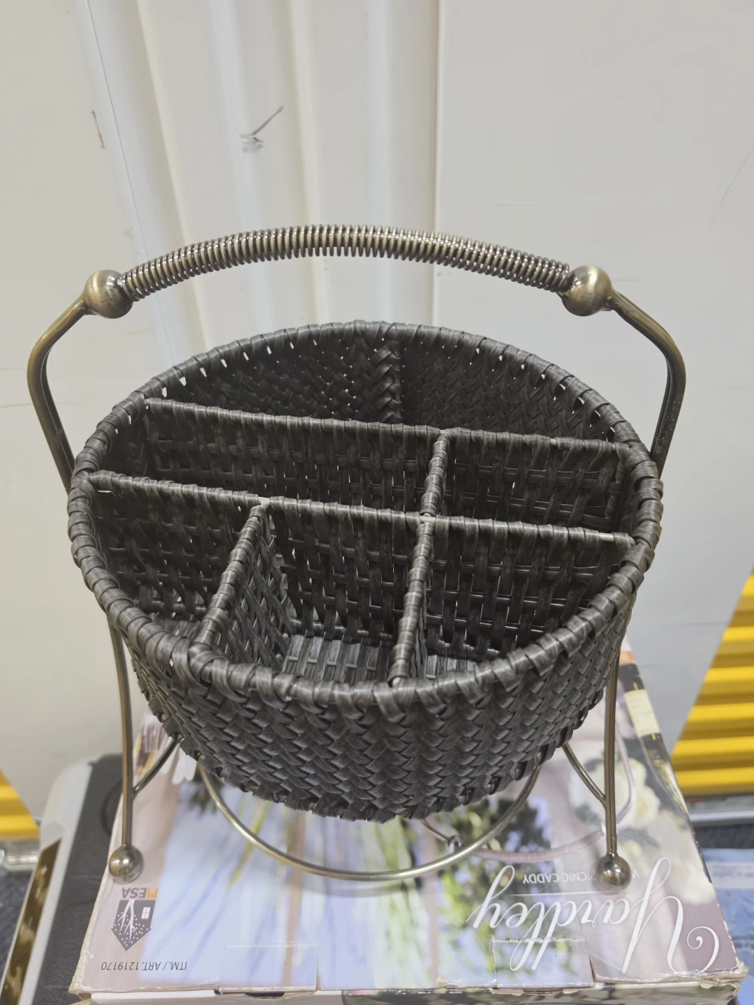 Mesa Yardley Woven Picnic Caddy Utensil Holder