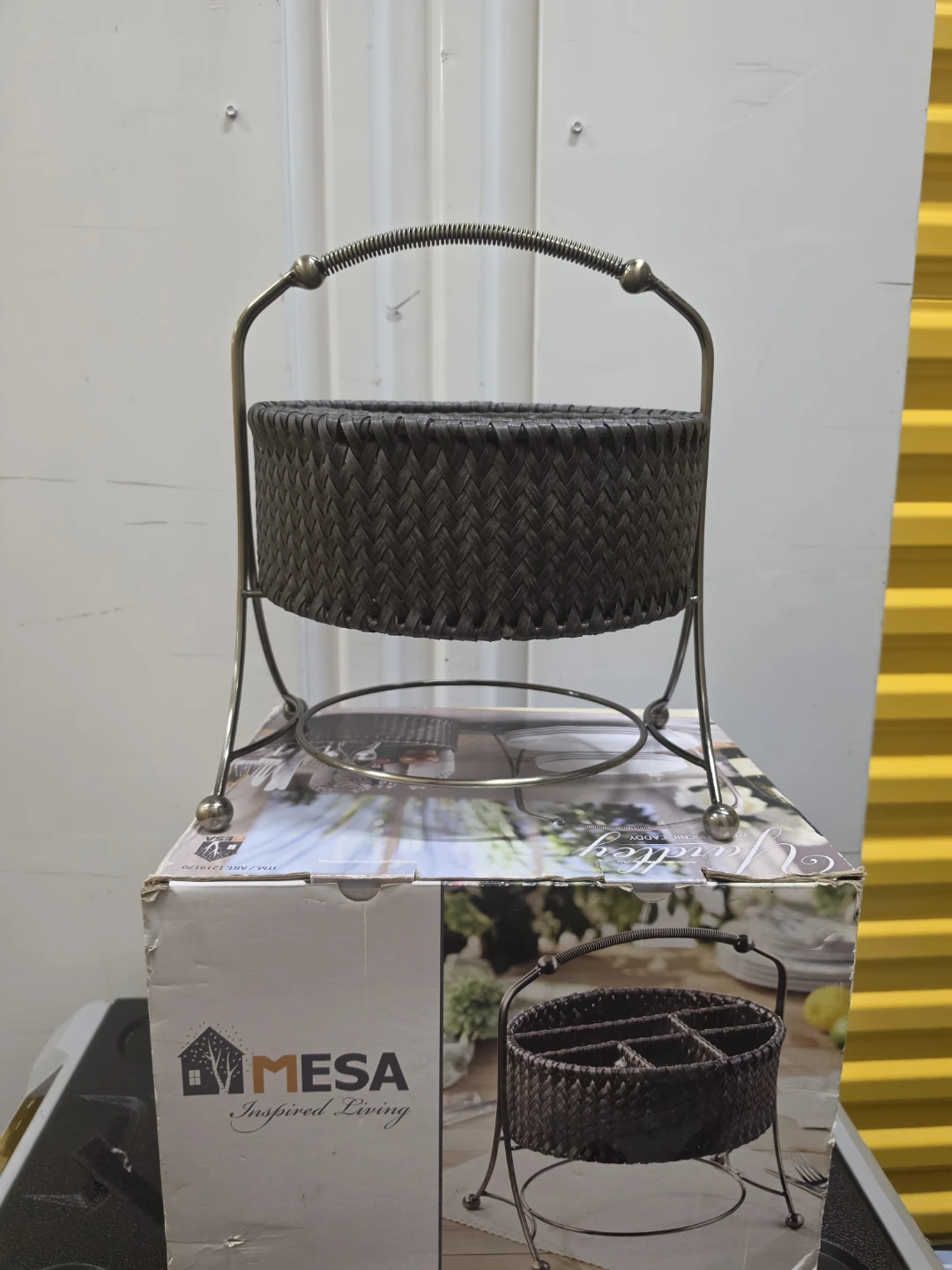Mesa Yardley Woven Picnic Caddy Utensil Holder - photo 2