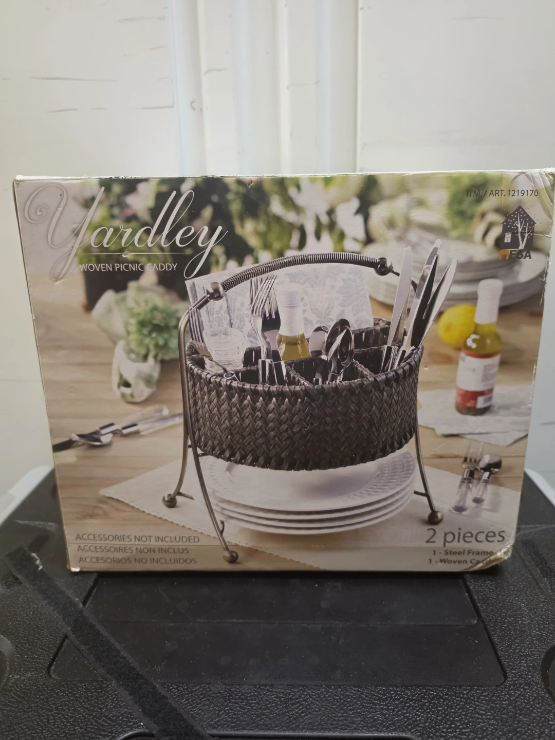 Mesa Yardley Woven Picnic Caddy Utensil Holder - photo 4