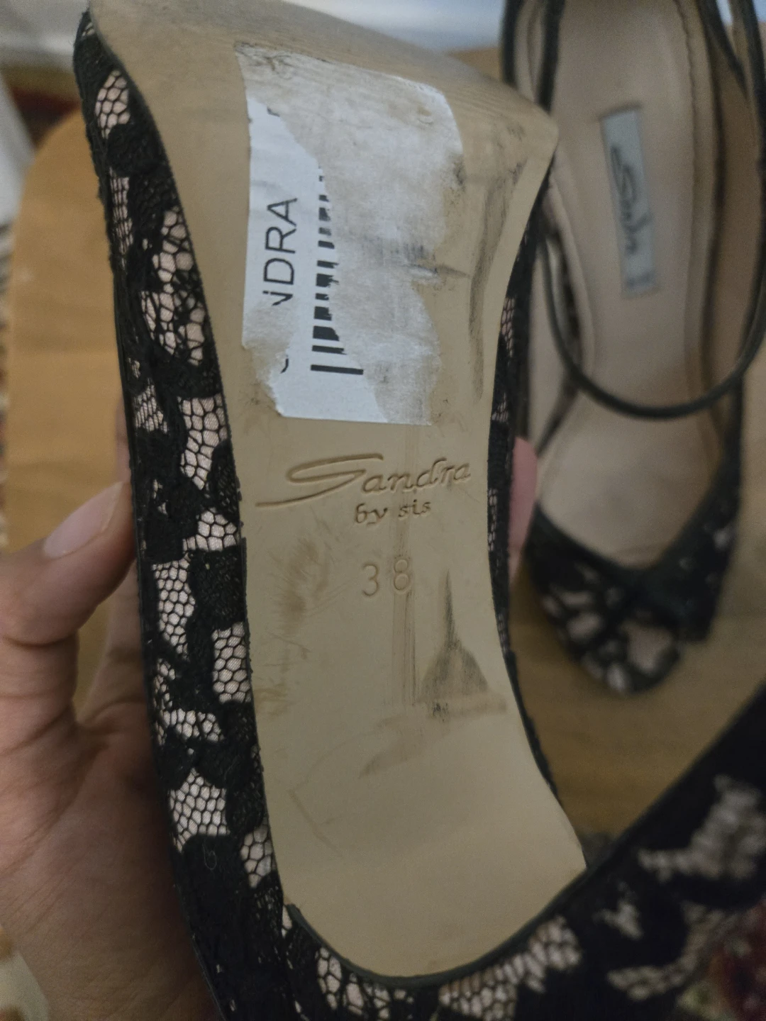 Sandra by SIS Black Lace Heels - photo 2